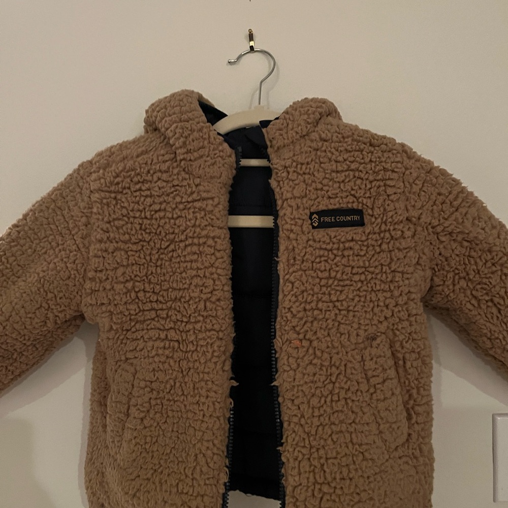 Free Country Kids Beige Sherpa Jacket
